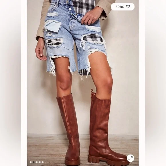 Free People Brooks Caramel Tall Boots size 38 - Picture 4 of 14